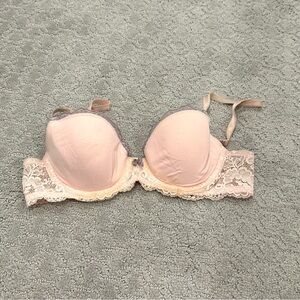 Victoria's Secret Lace Bra in Pink and Cream